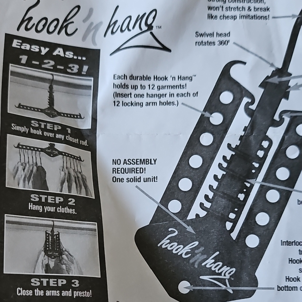 Hook 'n Hang Multi Garment Hanger